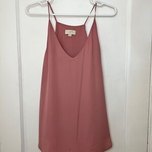 LOFT Pink Asymmetrical Camisole Top